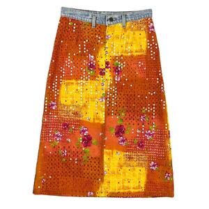 Maxou midi floral skirt